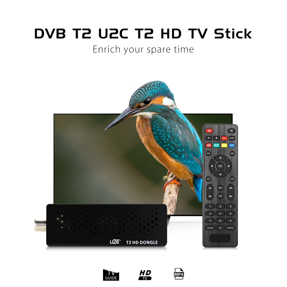 DVB T2 U2C T2 HD Stick TV Remote Control MSTAR7T01 + RT836 Ship